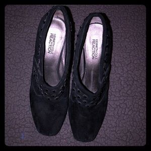 Kenneth Cole Reaction suede black booties